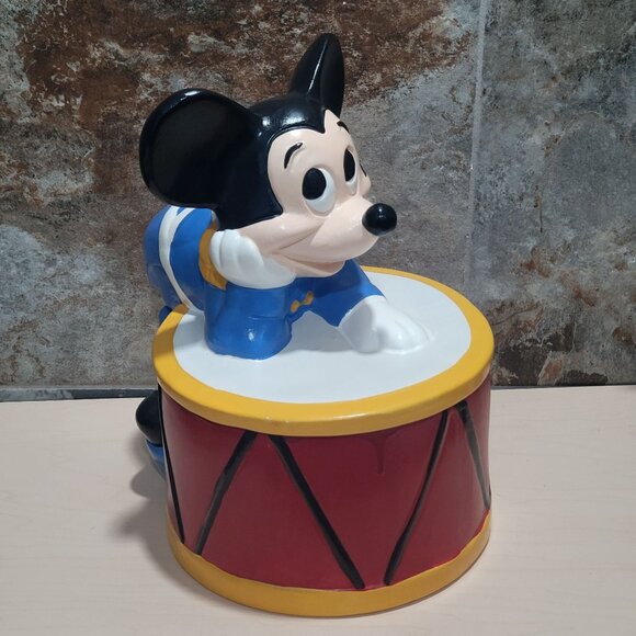Mickey Mouse Cookie Jar Drum Walt Disney Productions S 869 - Picture 16 of 16
